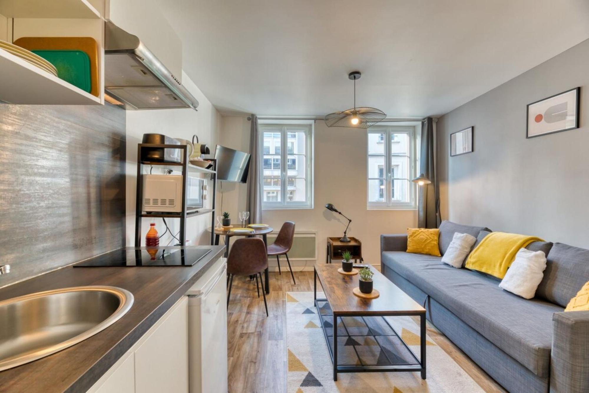 Le Remi Studio Renove Au Coeur De Rouen Exterior foto